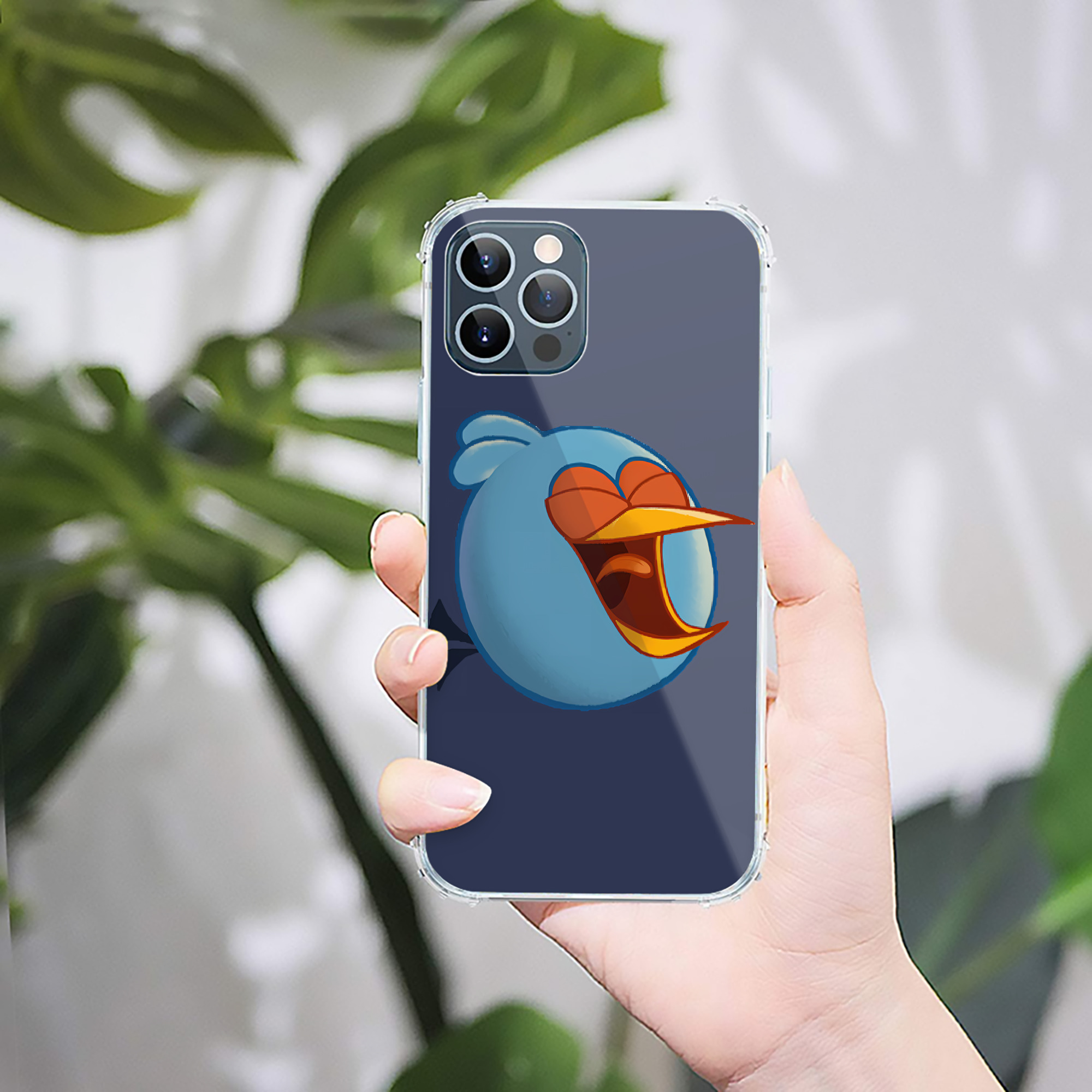 （画像用） Angry Birds アングリーバード 【iPhone 12シリーズ対応】透明スマホケース（クリアソフトケース）
